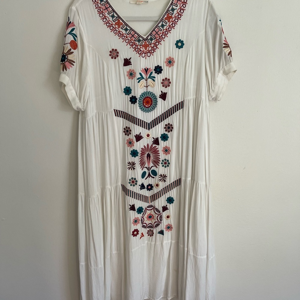 Orange Creek Detailed Flowy Maxi Dress